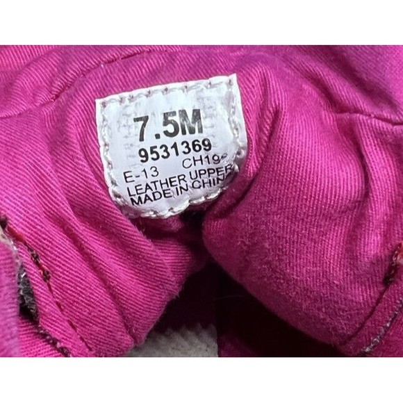 SPERRY-TOP SIDER Women's Hikerfish Boots Brown/Wool Pink Plaid Sz 7.5 M - Picture 9 of 9